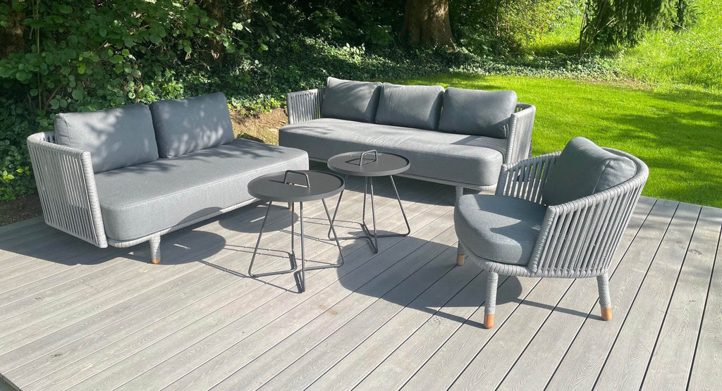 Modern grey lounge area