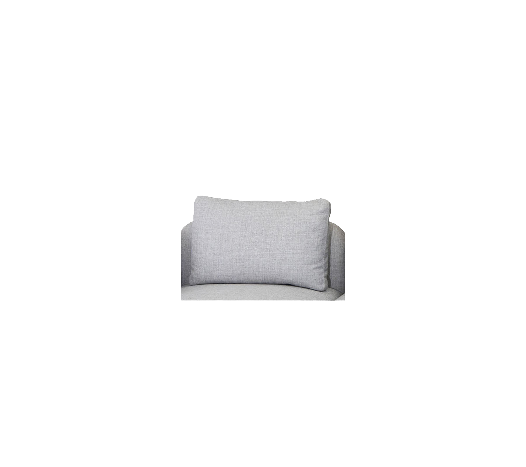 Myk, rektangulær grå pute designet for komfort og stil, med en enkel, moderne estetikk.