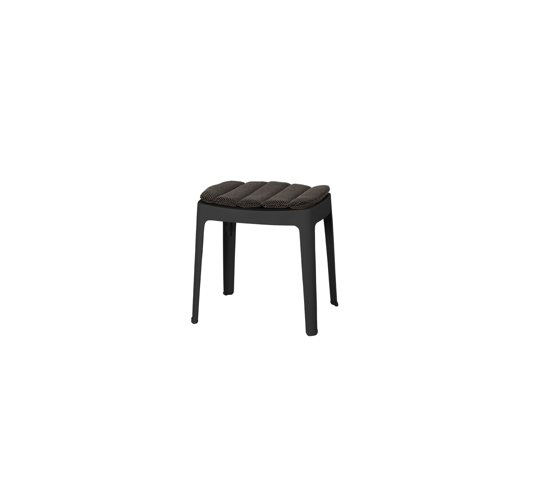 En stilren, minimalistisk krakk med polstret sete og solide ben, perfekt for allsidige sittealternativer i ulike omgivelser.
