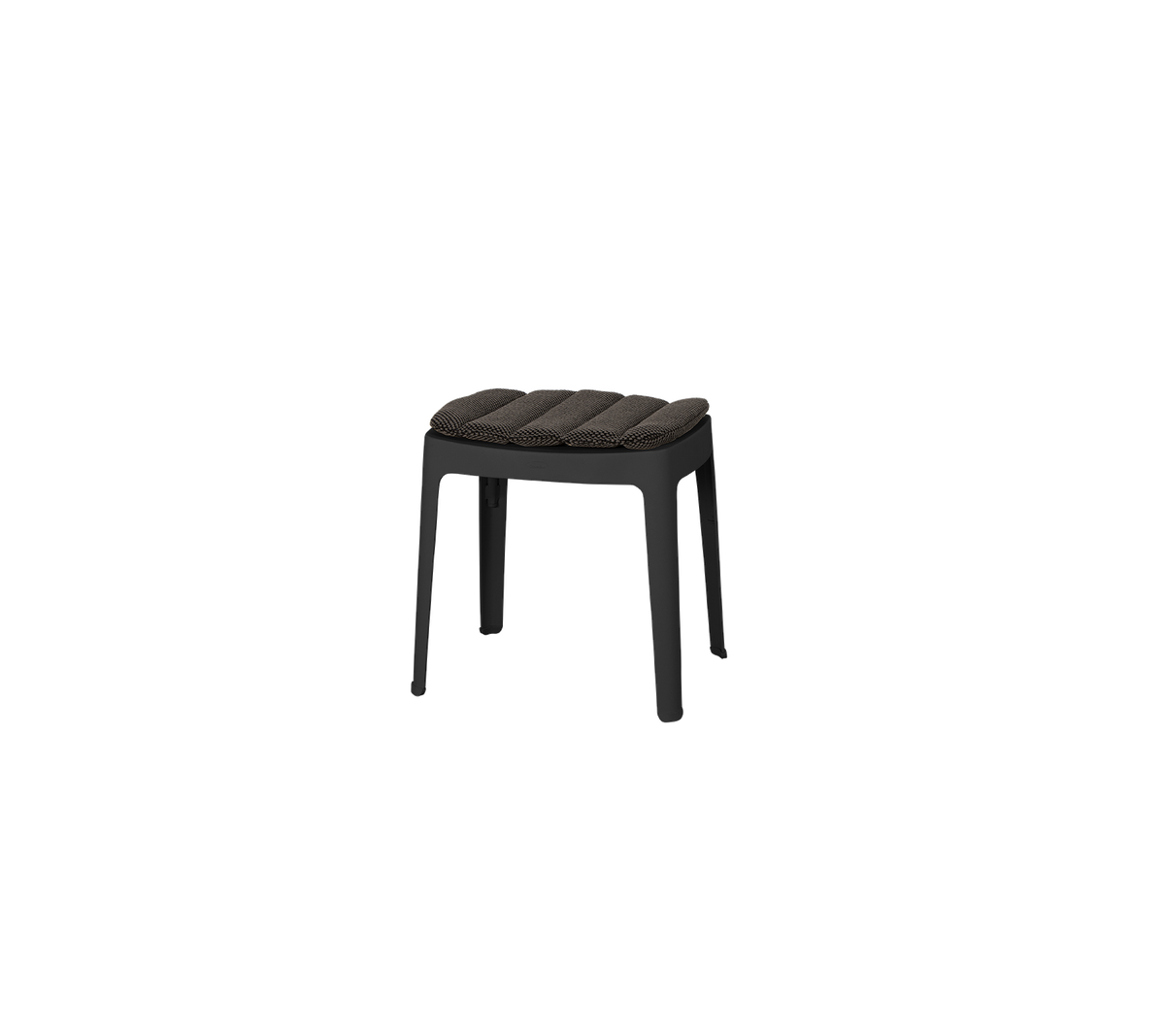En stilren, minimalistisk krakk med polstret sete og solide ben, perfekt for allsidige sittealternativer i ulike omgivelser.