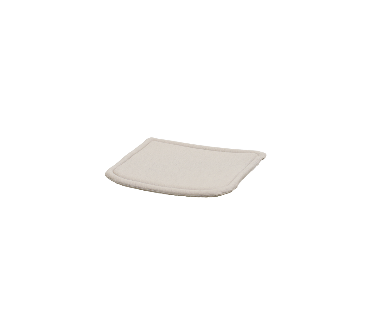 Sandfarget pute med et enkelt design.