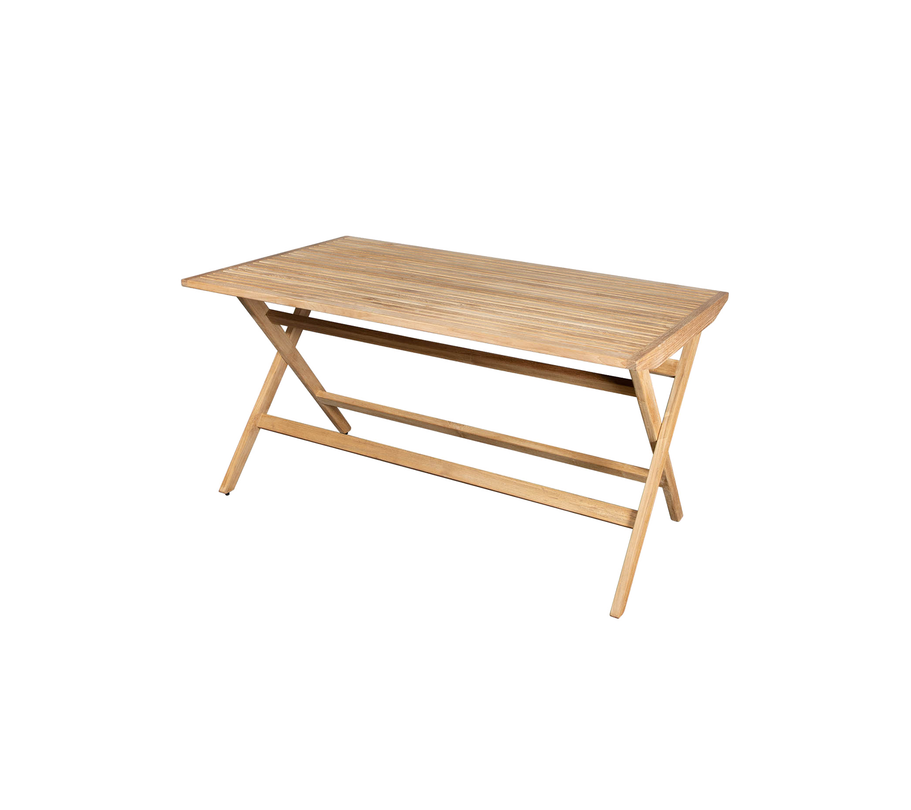 Lyst tremøbel med en glatt overflate og kryssben, egnet for ulike bruksområder.