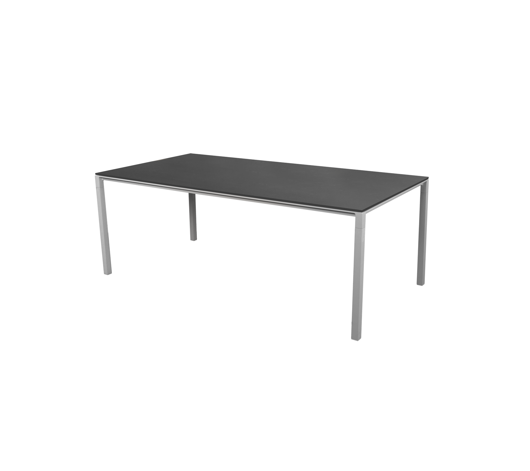 Et moderne bord med et slankt design, flat overflate og solide ben, ideelt for ulike innstillinger og formål.
