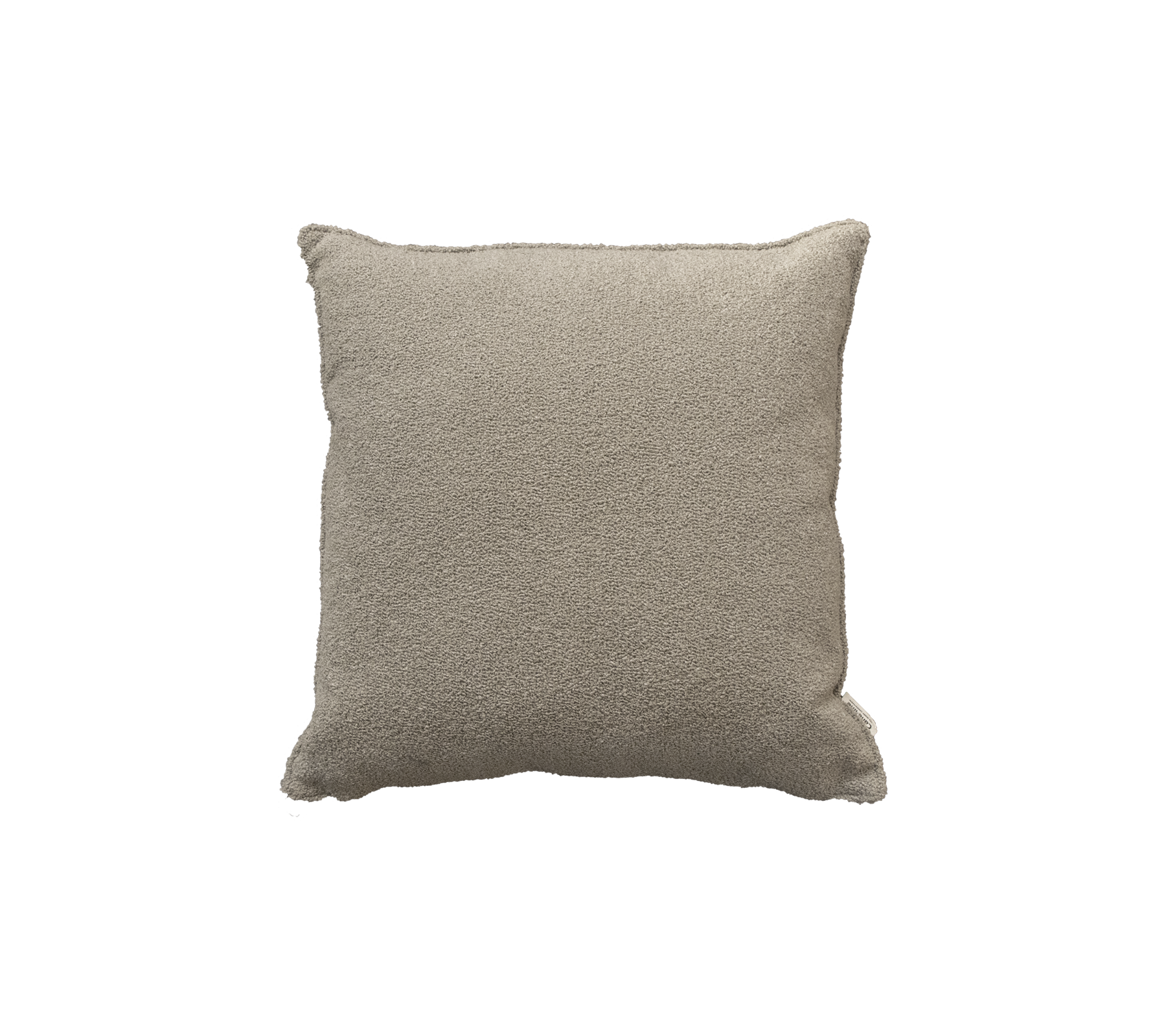 Teksturert firkantet pute i en nøytral beige nyanse, designet for komfort og stil i enhver setting.
