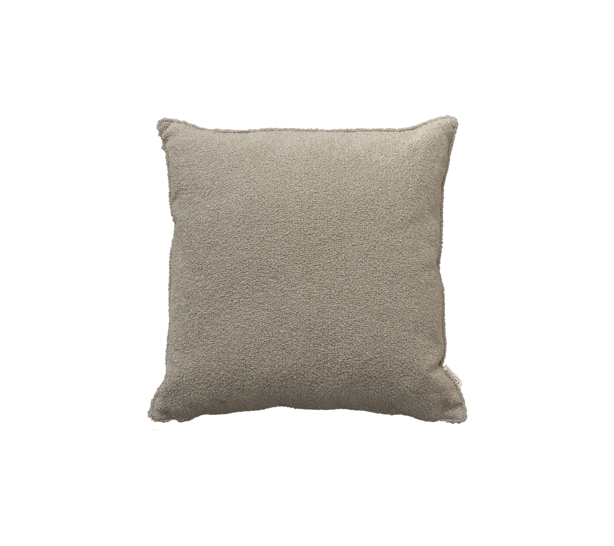 Teksturert firkantet pute i en nøytral beige nyanse, designet for komfort og stil i enhver setting.