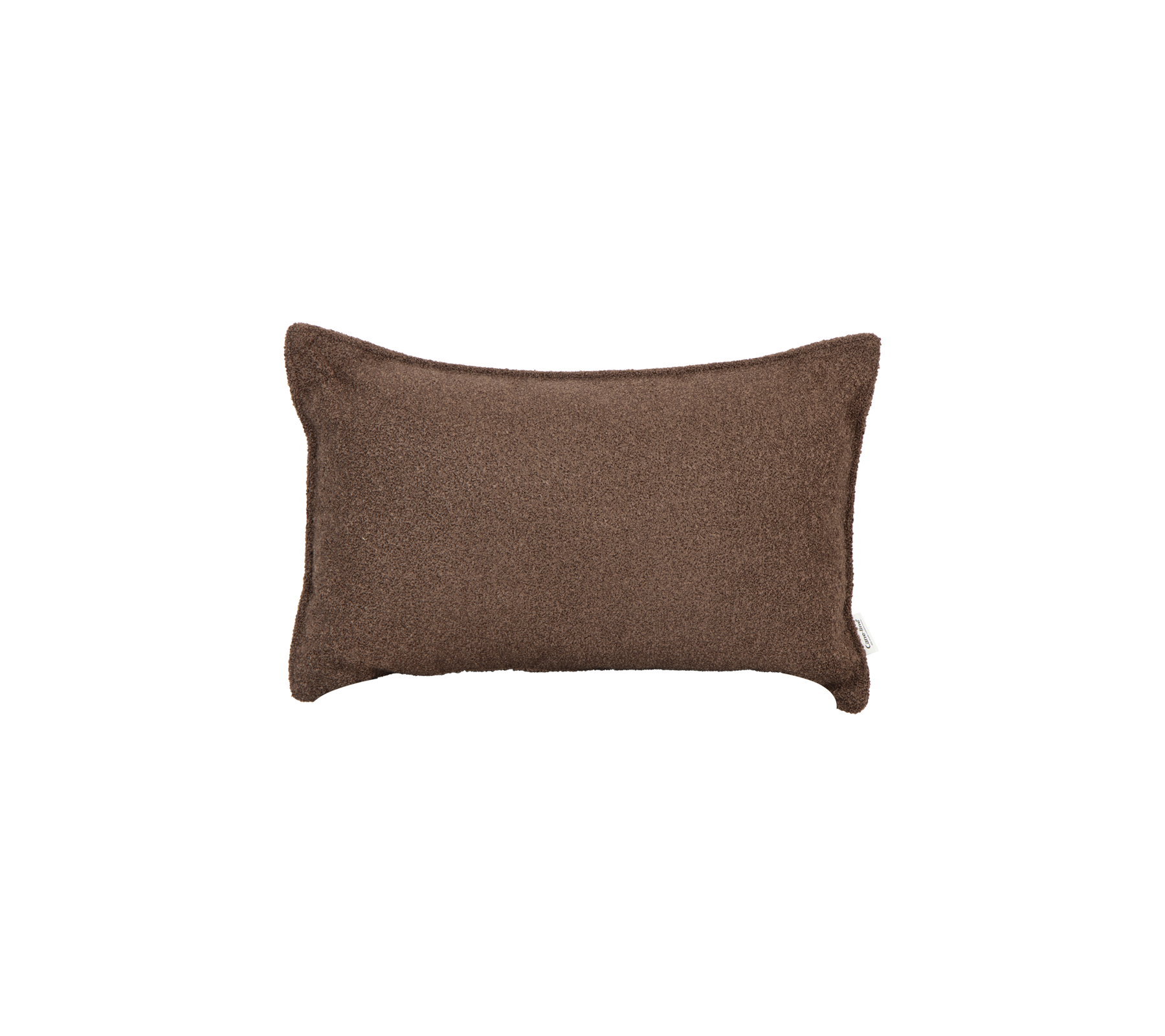 Myk, rektangulær pute i et teksturert brunt stoff som gir et koselig preg til ethvert rom.