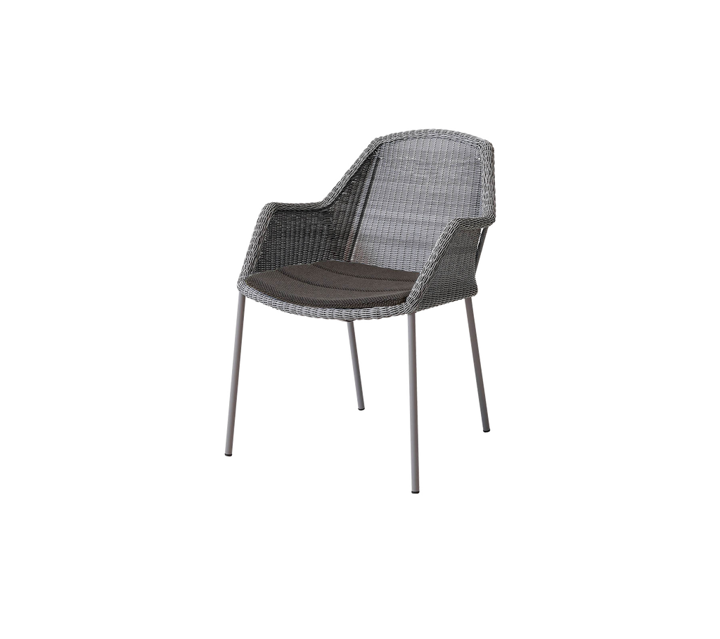 Stylish woven chair with a sleek design, featuring a sturdy frame and comfortable seat ideal for various settings.