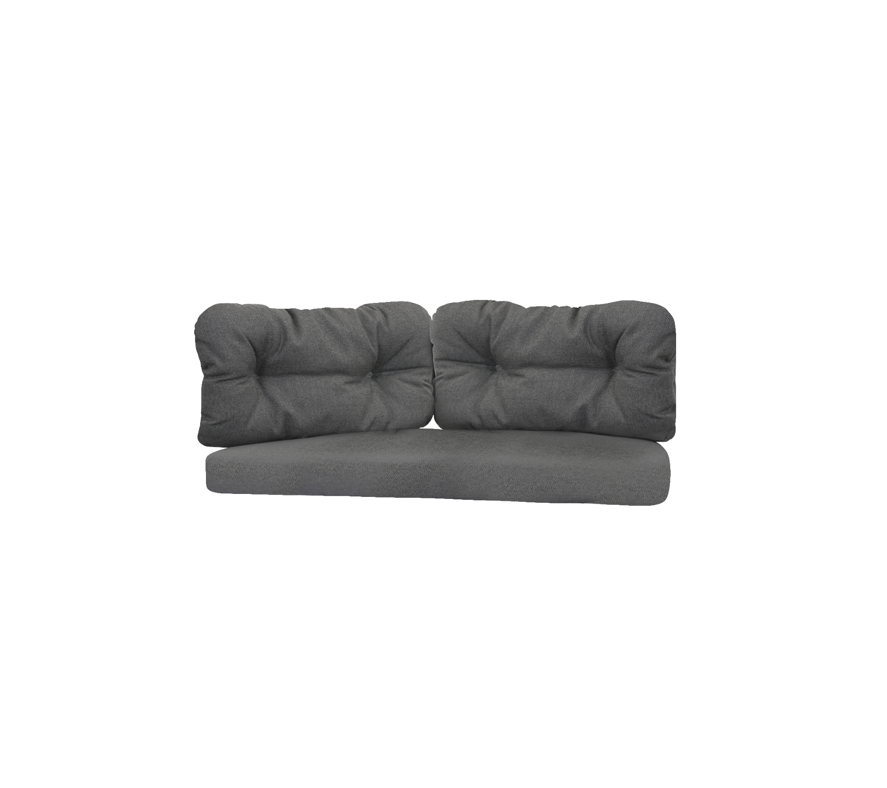 Stilig grå sofa med myke puter og moderne design, perfekt for å øke komforten i ethvert oppholdsrom.