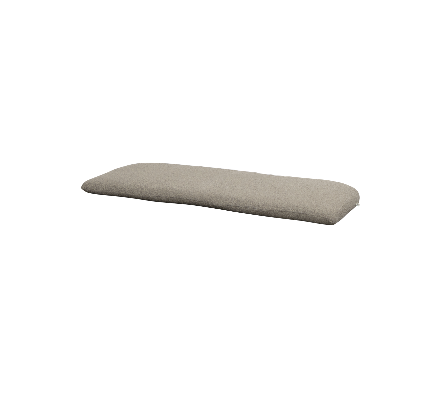 Rektangulær pute i en nøytral beige farge, designet for mer komfort og støtte.