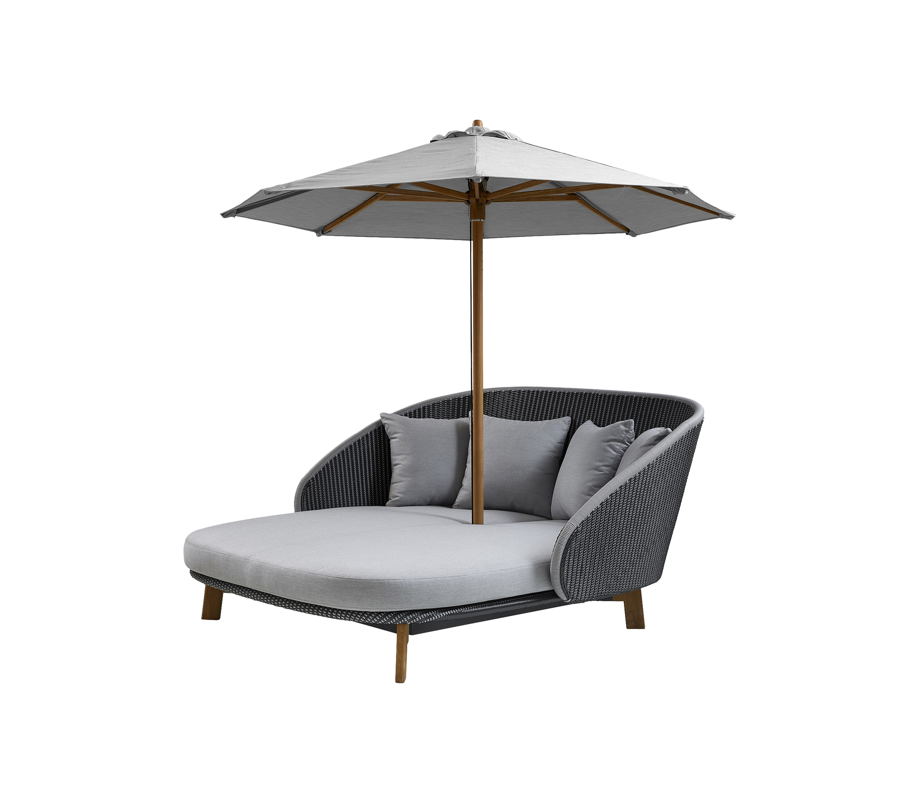 Classic parasoll m/snoretrekk til Peacock daybed