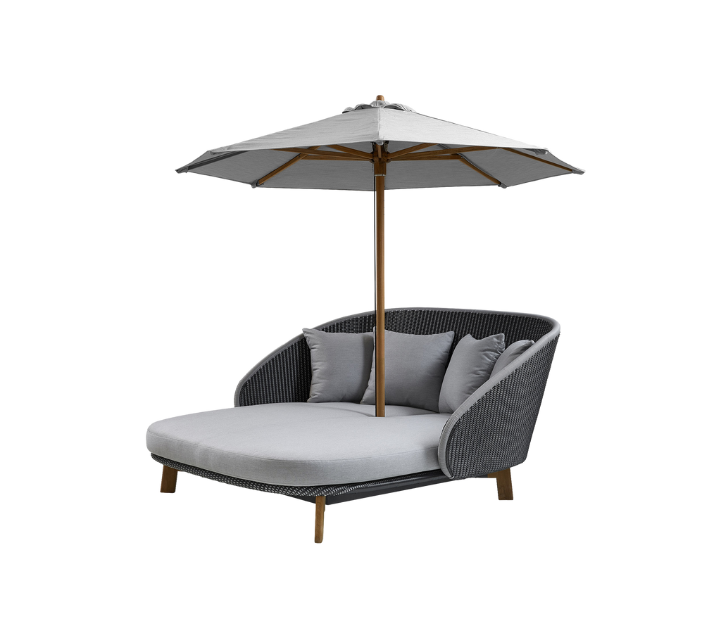 Classic parasoll m/snoretrekk til Peacock daybed