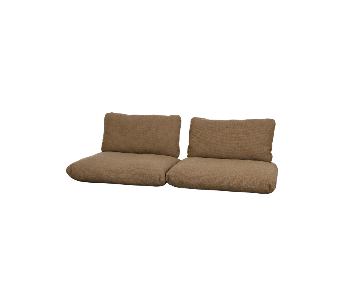 En moderne, brun polstret sofa med deilige puter og minimalistisk design, perfekt for uformell sitting.