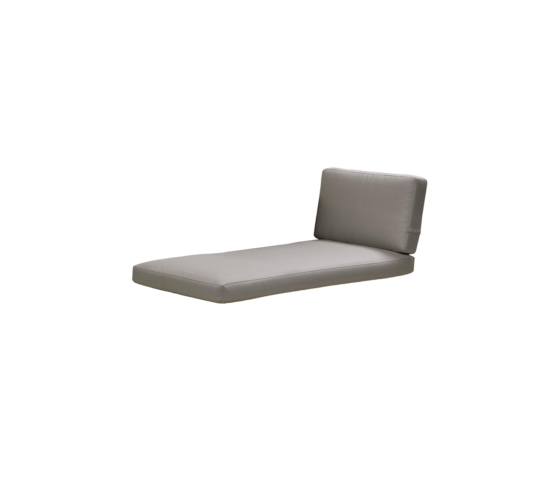Moderne grå lenestol med et enkelt design og en støttende ryggstøtte, perfekt for avslapning.