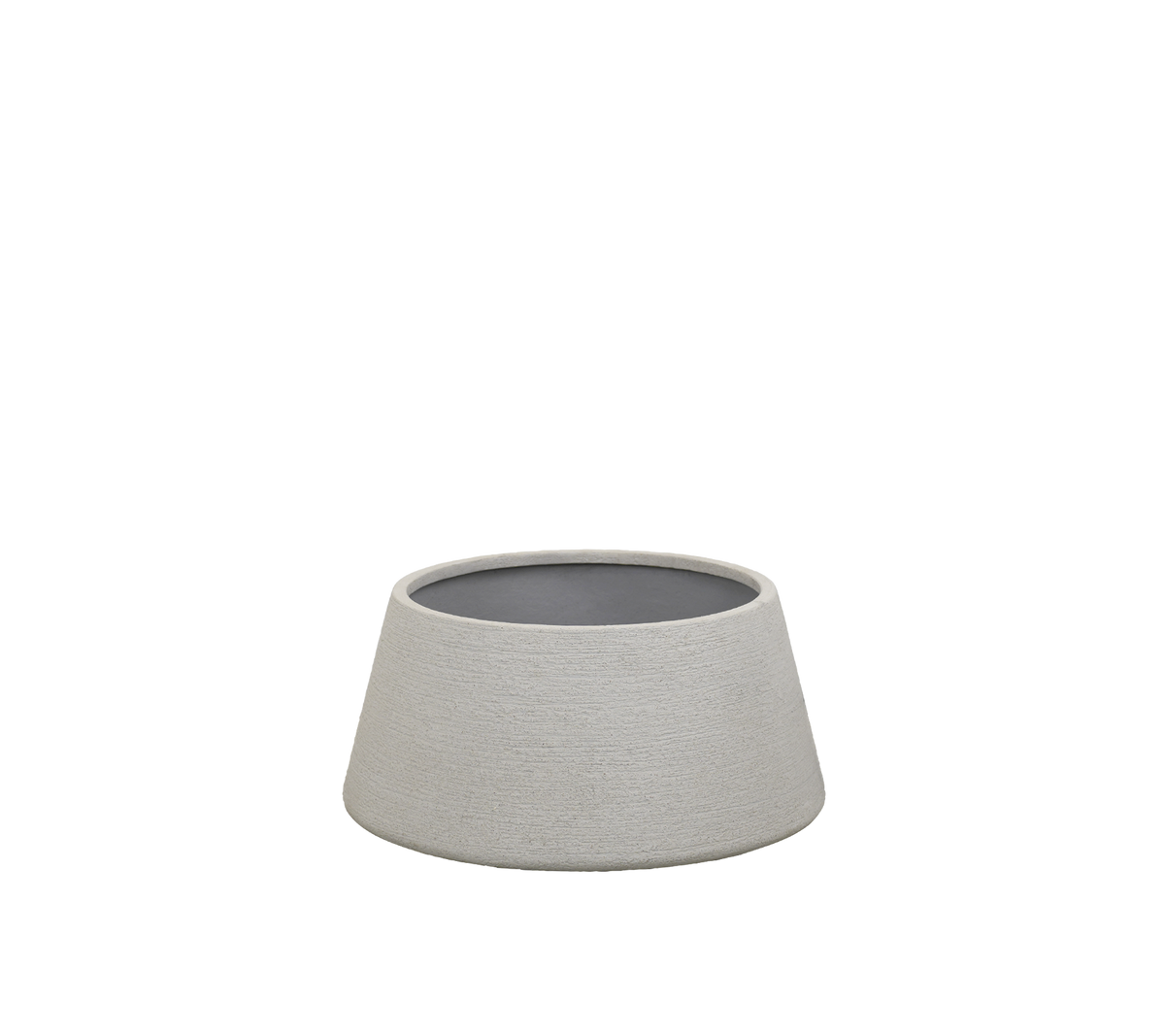 Moderne grå bolle med et minimalistisk design.