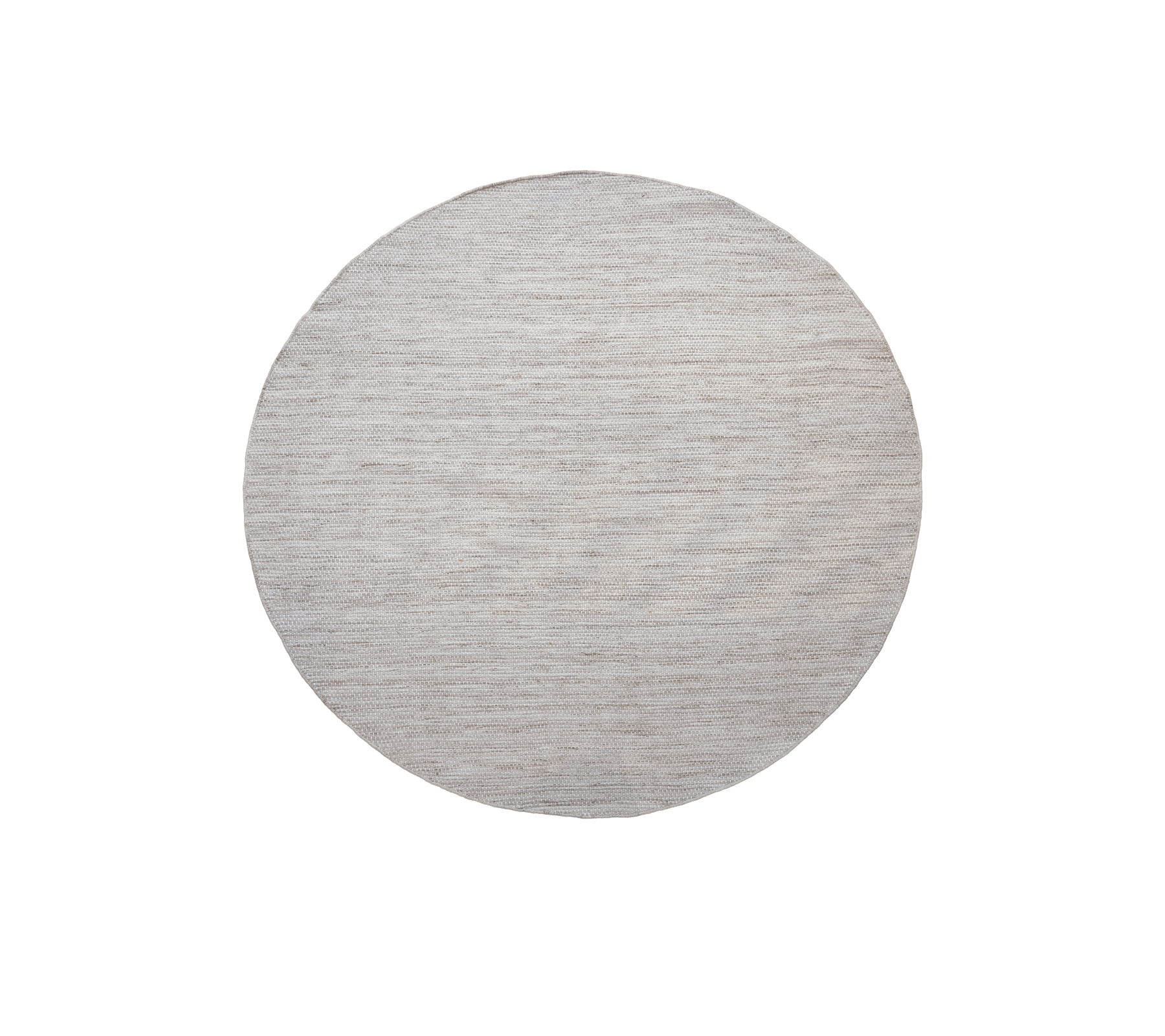 Rund bord i en sand flerfarget finish.