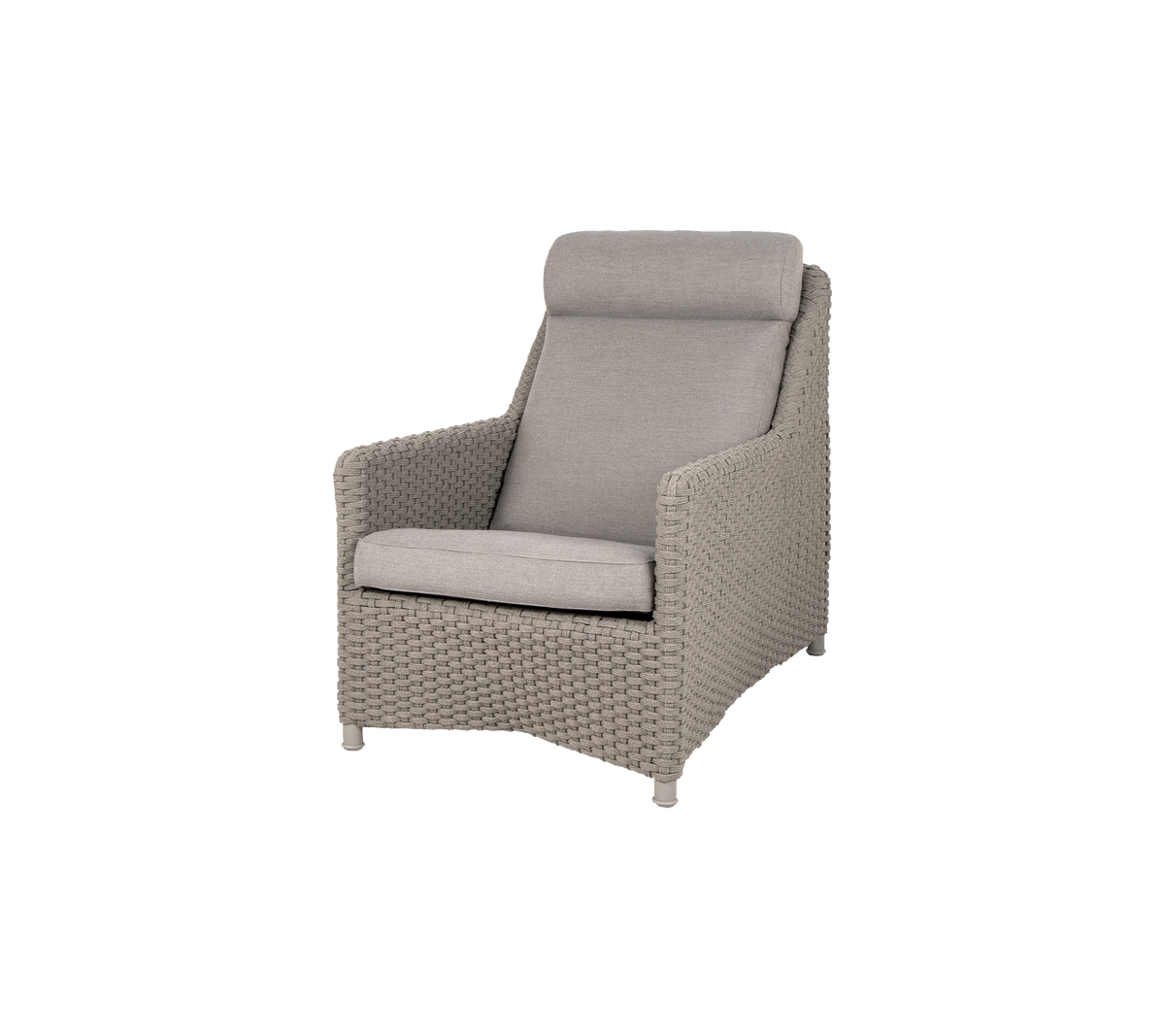 Stilig kurvstol med en komfortabel polstret ryggstøtte og sete, designet for avslapning og moderne interiør. Perfekt for avslapning og fritid.