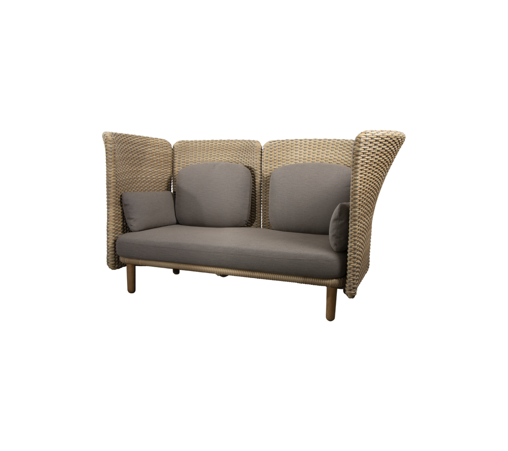 Arch 2-seater sofa w/ high arm/backrest