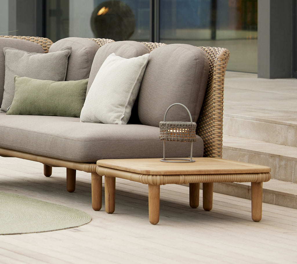 Arch hjørnesofa m/ lav rygg og bord