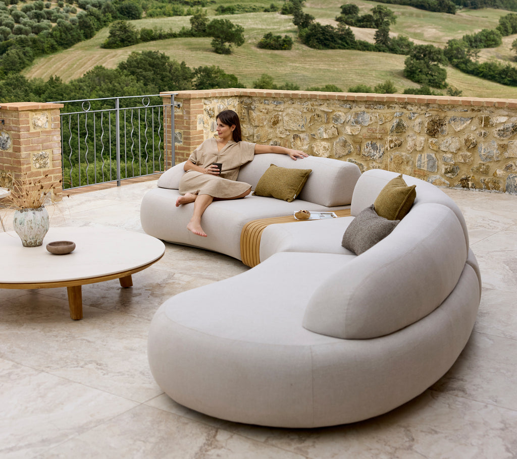 Mellow 5-seters sofa med sofabord