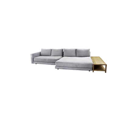 Scale 2-seter sofa m/dobbel daybed, armlen & bord, høyre