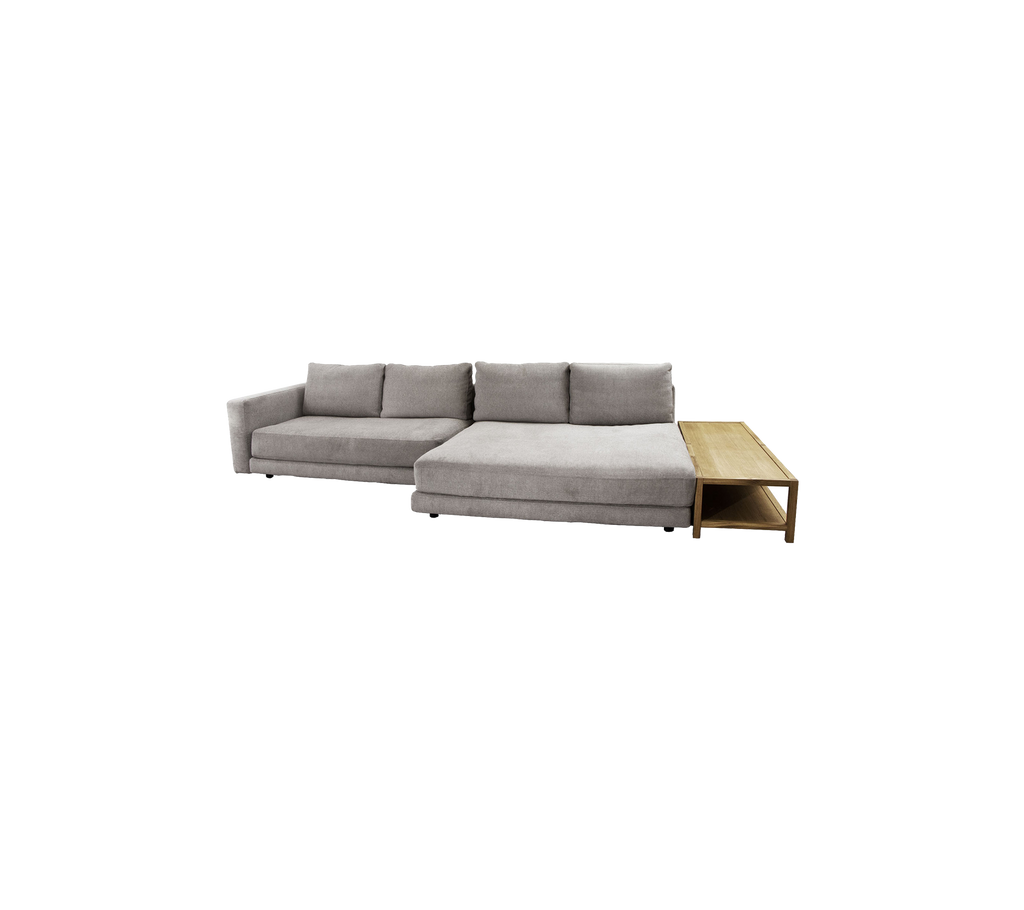 Scale 2-seter sofa m/dobbel daybed, armlen & bord, høyre (3.2)