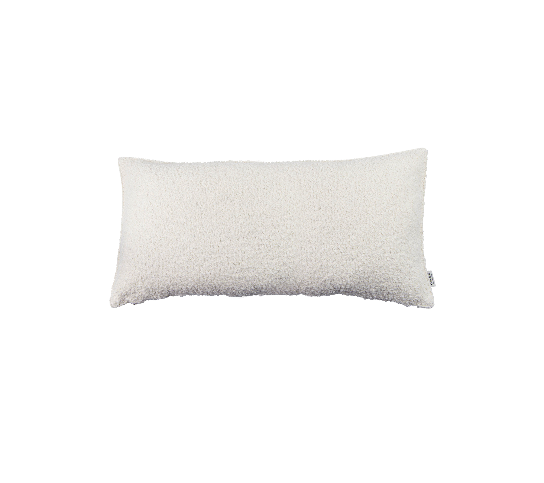 Rektangulær hvit pute med en myk, teksturert overflate, ideell for komfort og støtte i ulike innstillinger.