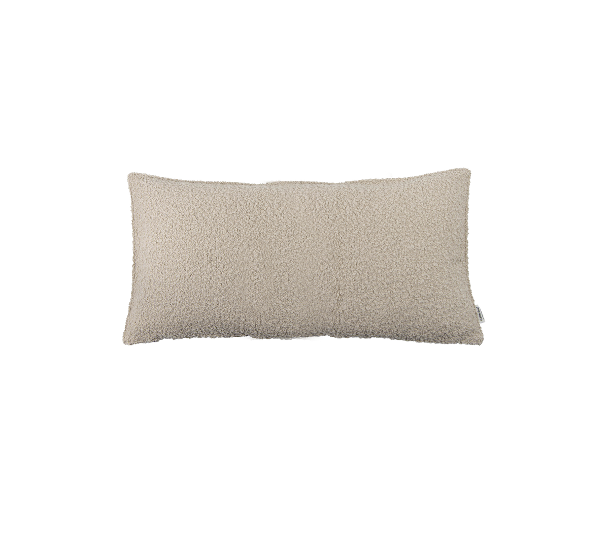 Myk, rektangulær pute i en lys beige farge med en strukturert overflate, ideell for å tilføre komfort til ethvert rom.