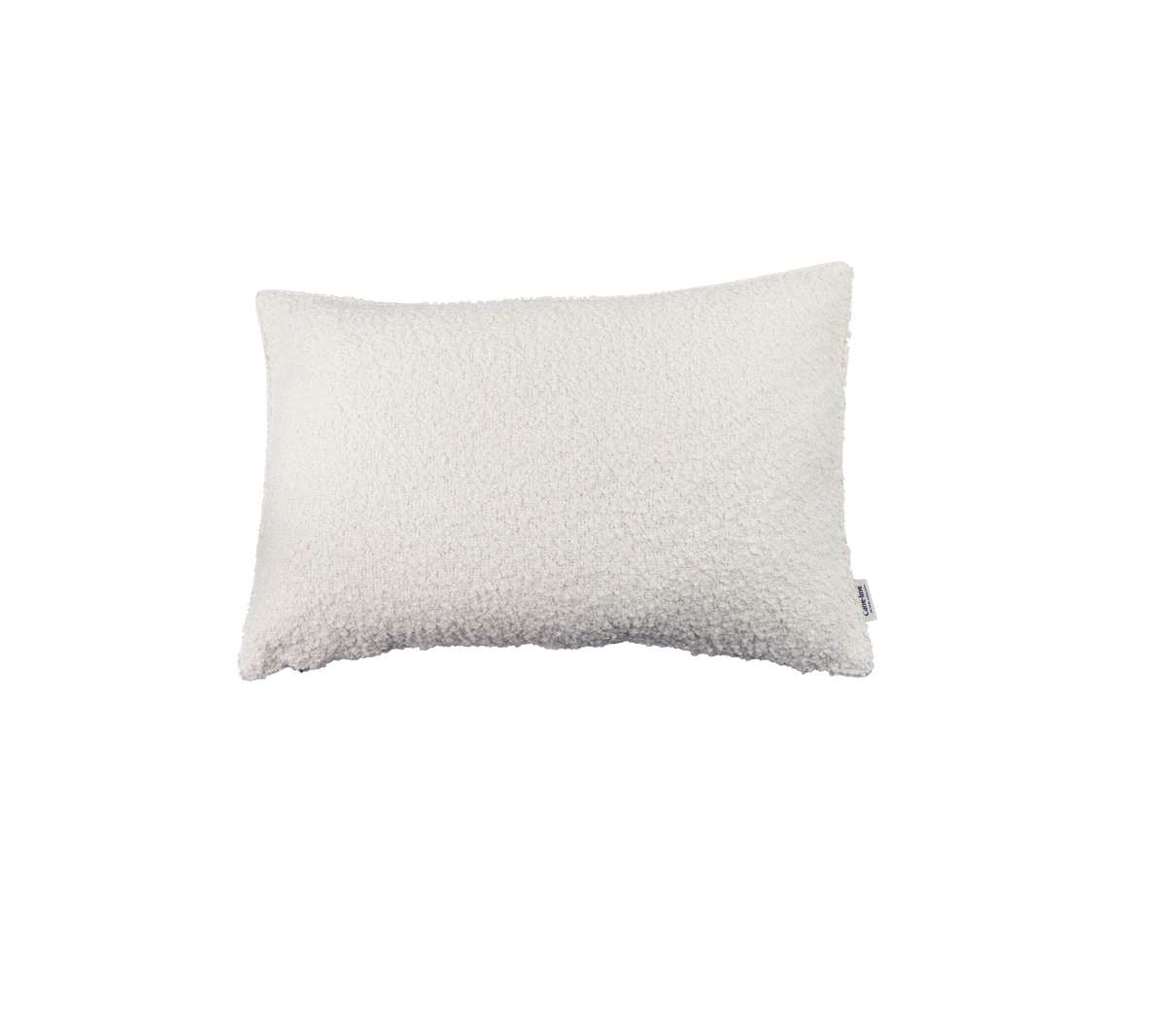 Myk, fluffy hvit pute med teksturert overflate, ideell for ekstra komfort og dekor. Perfekt for avslapning eller for å gi stil.