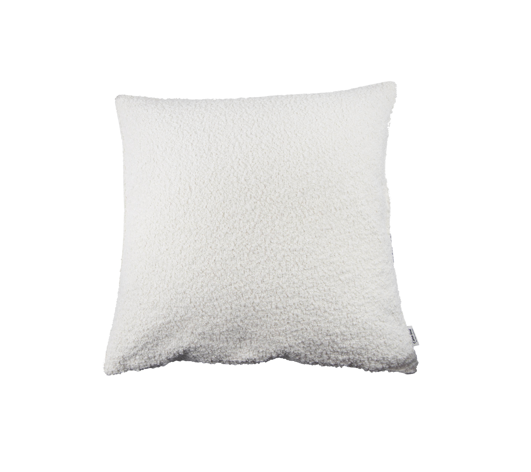 Myk, fluffy hvit pute med en teksturert overflate, perfekt for å tilføre komfort og stil til ethvert rom.