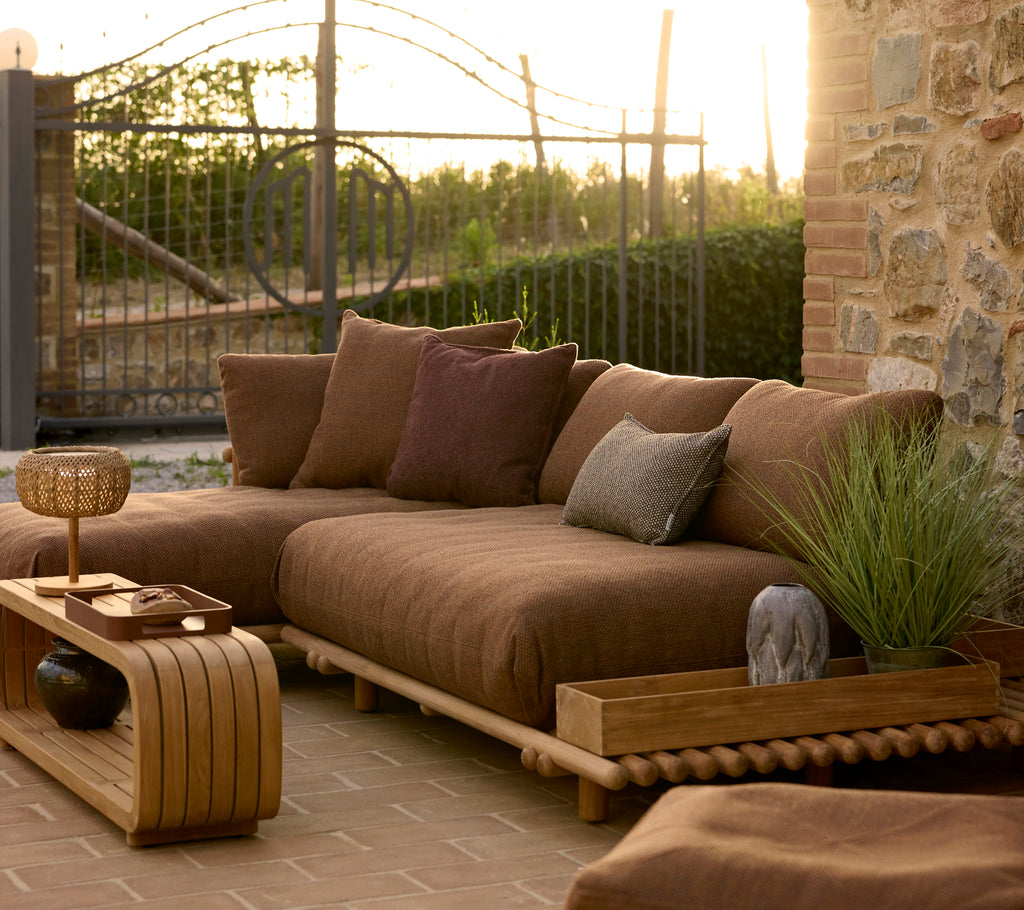 Sticks Platform sofa med chaiselong